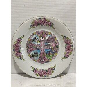 NASHVILLE Souvenir Decorative Rockabilly Plate Vintage By Scotty 10.5”